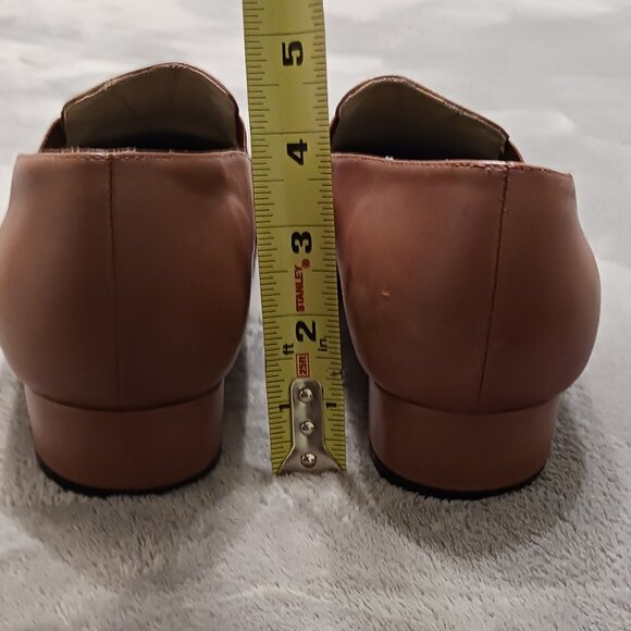 Vintage 90s Drew Shoe Women’s Arlene Tan Casual Leather Loafers 9WW - Picture 3 of 13